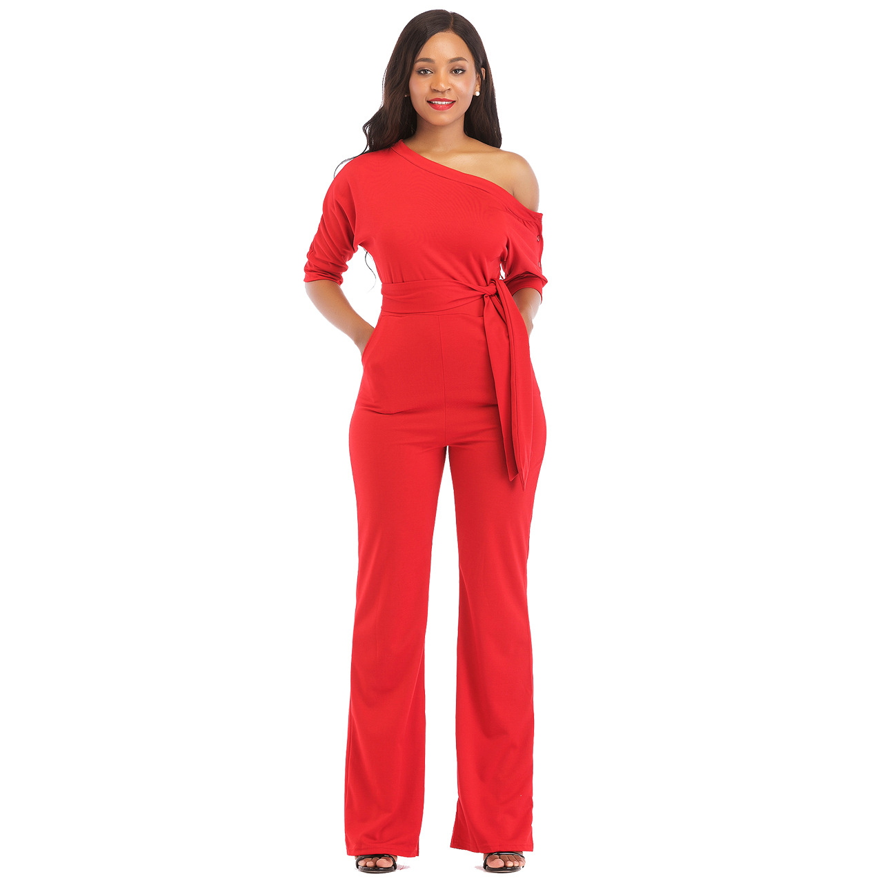 plus size red overalls