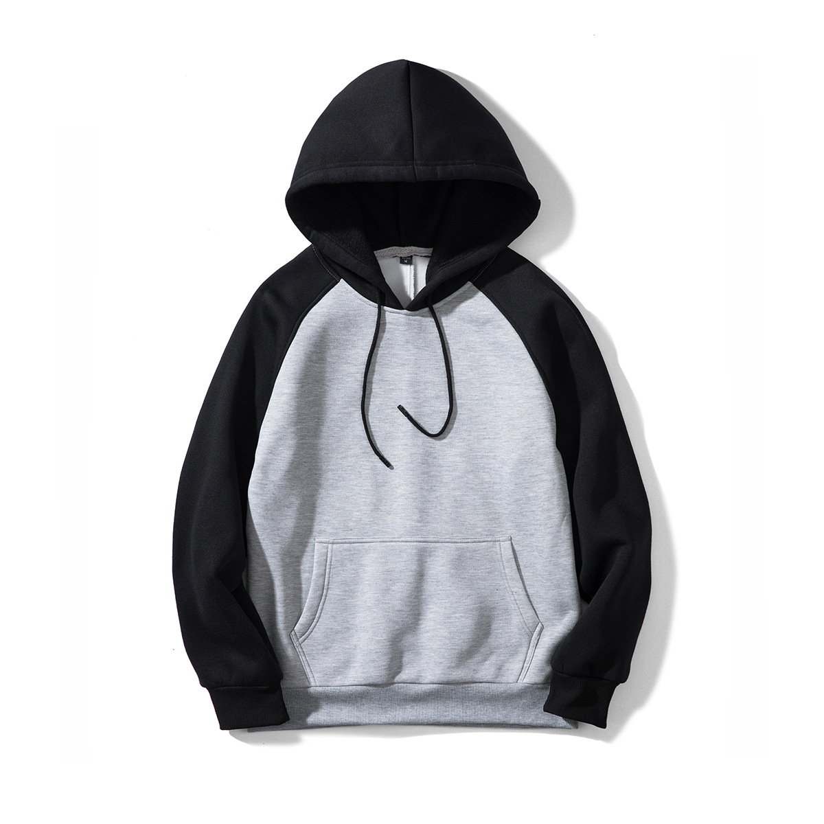 Men Hoodies Winter Warm Long Sleeve Streetwear Hip Hop Casual Hooded Sweatshirts Wy39-gray