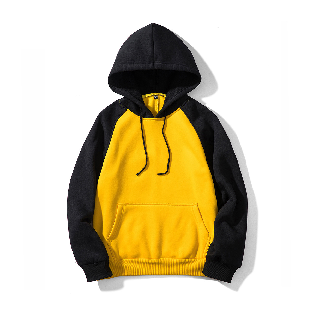 Men Hoodies Winter Warm Long Sleeve Streetwear Hip Hop Casual Hooded Sweatshirts Wy39-yellow