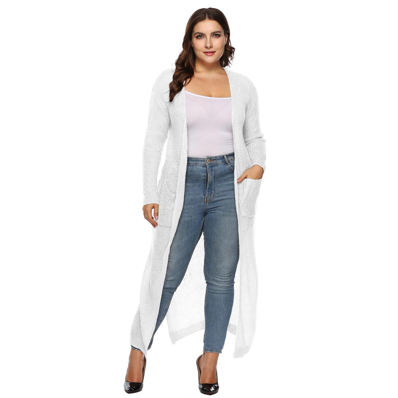 long plus size sweater coats