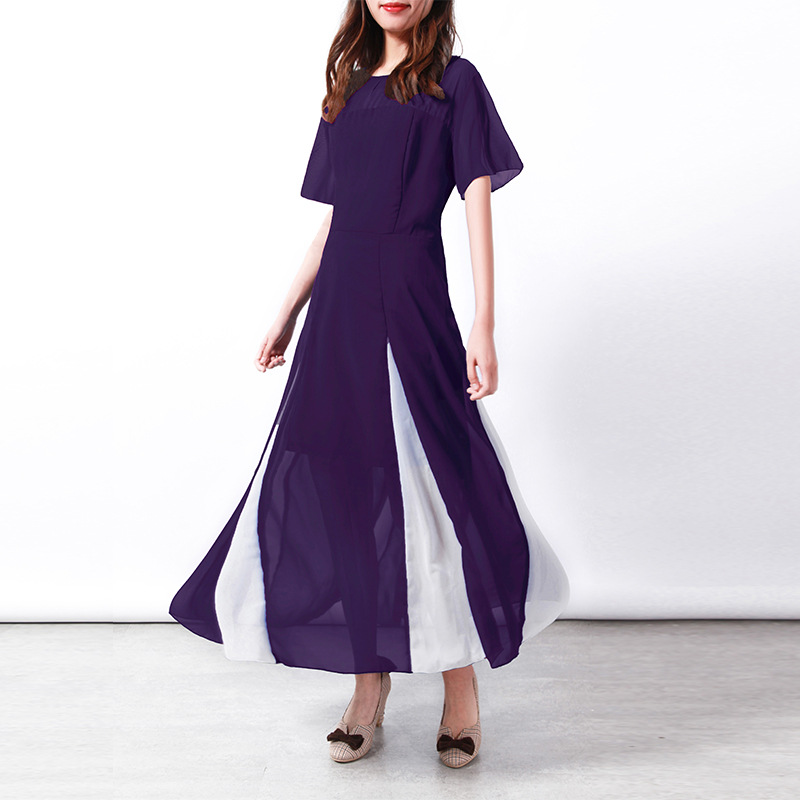 casual chiffon maxi dress