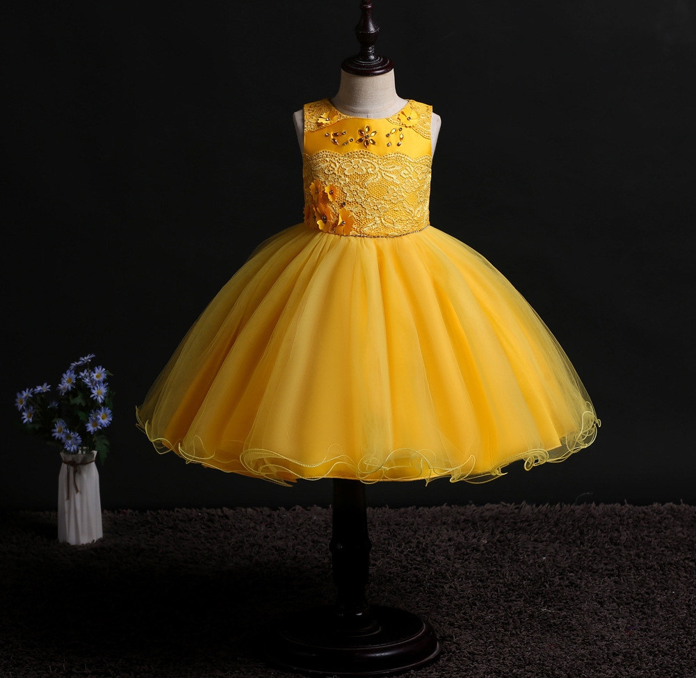 yellow gown for girls