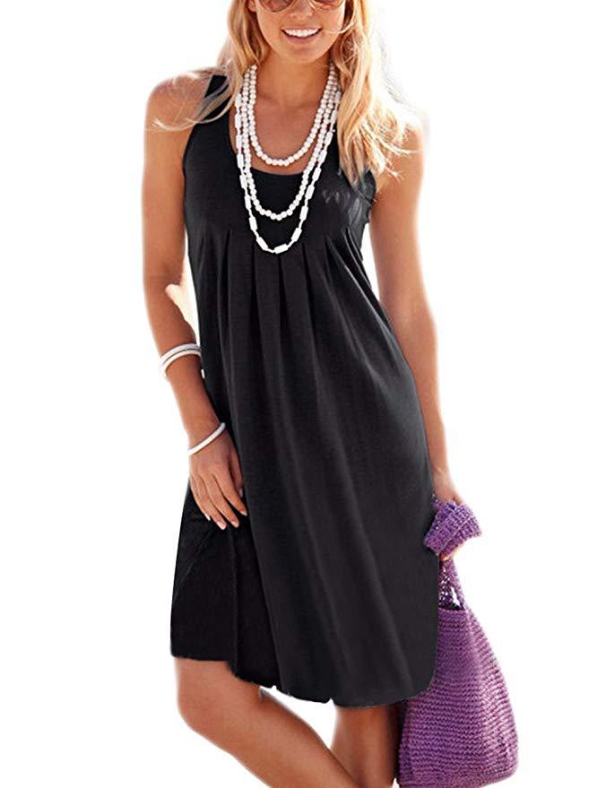 casual black sundress