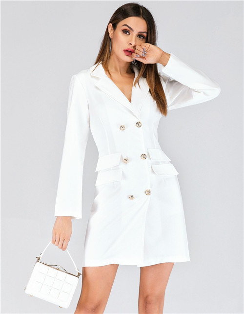 off white blazer dress