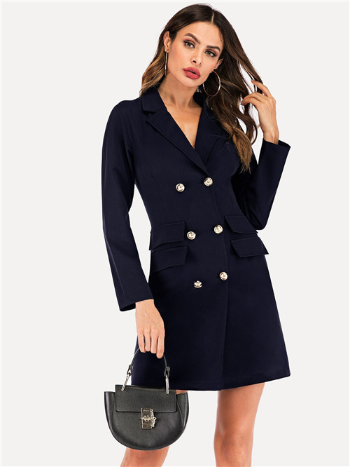blazer dress navy blue
