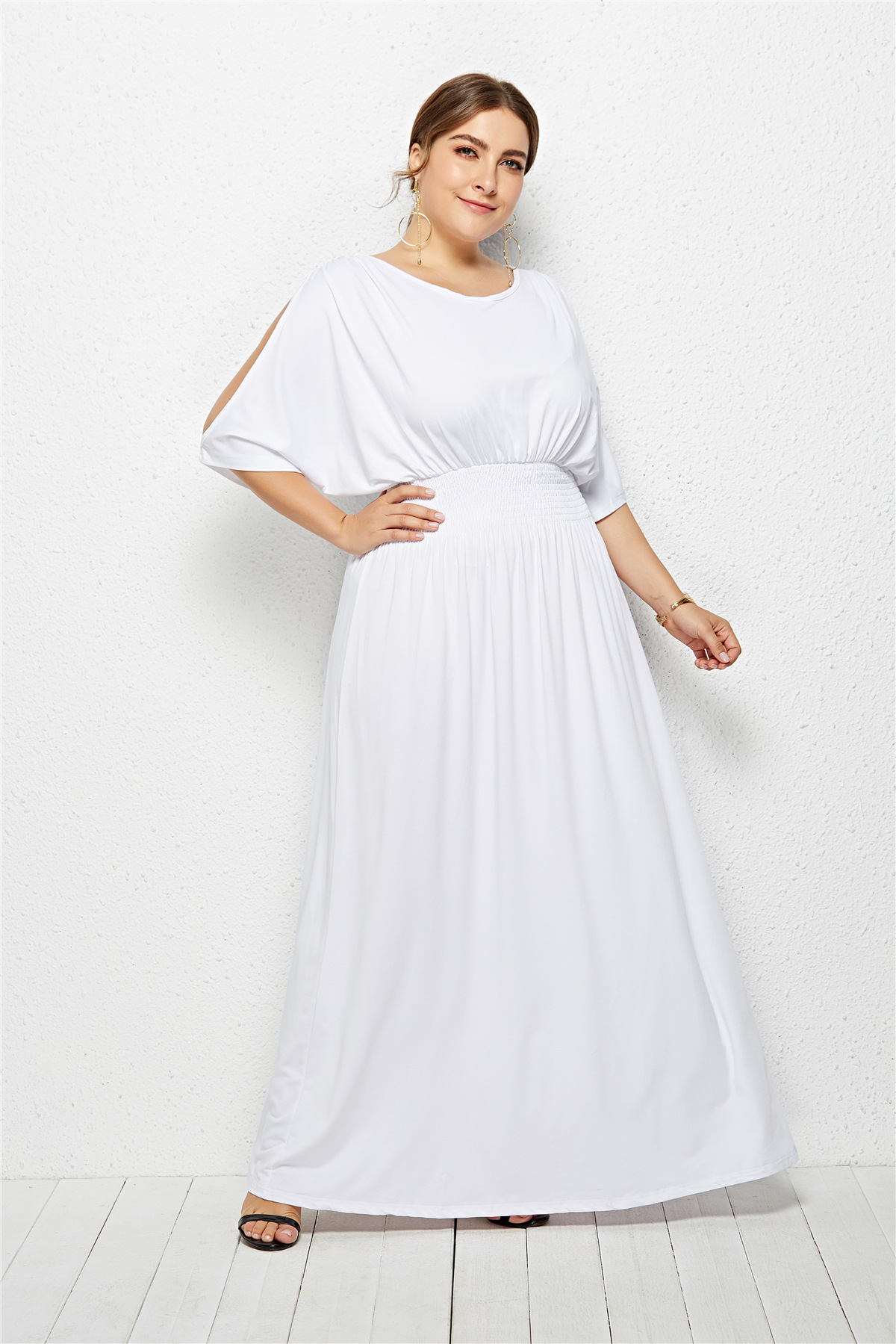 plus size white formal