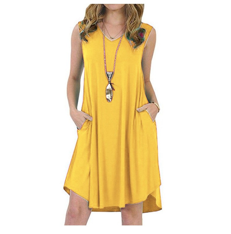 plus size yellow sundress