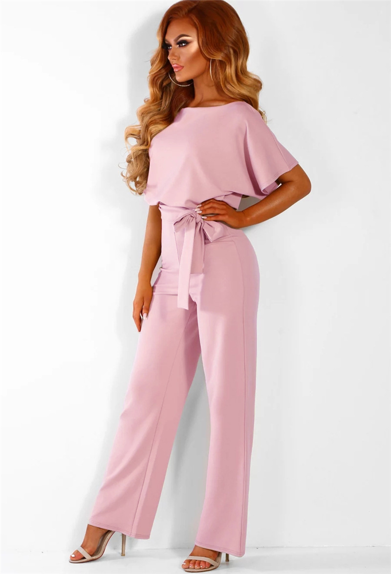 pink work jumpsuit