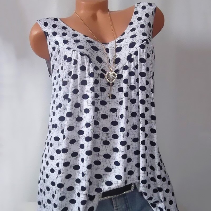 polka dot vest top
