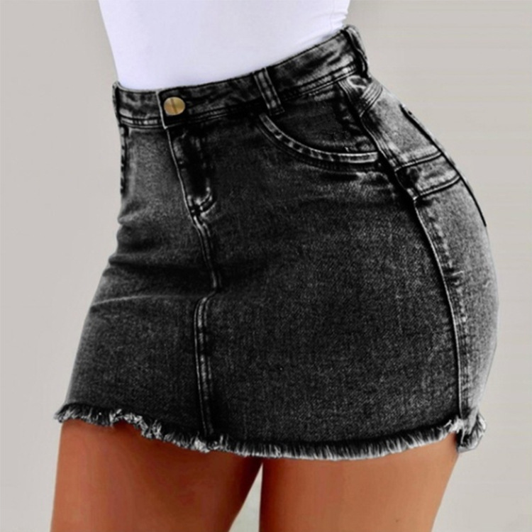 short jeans skirt