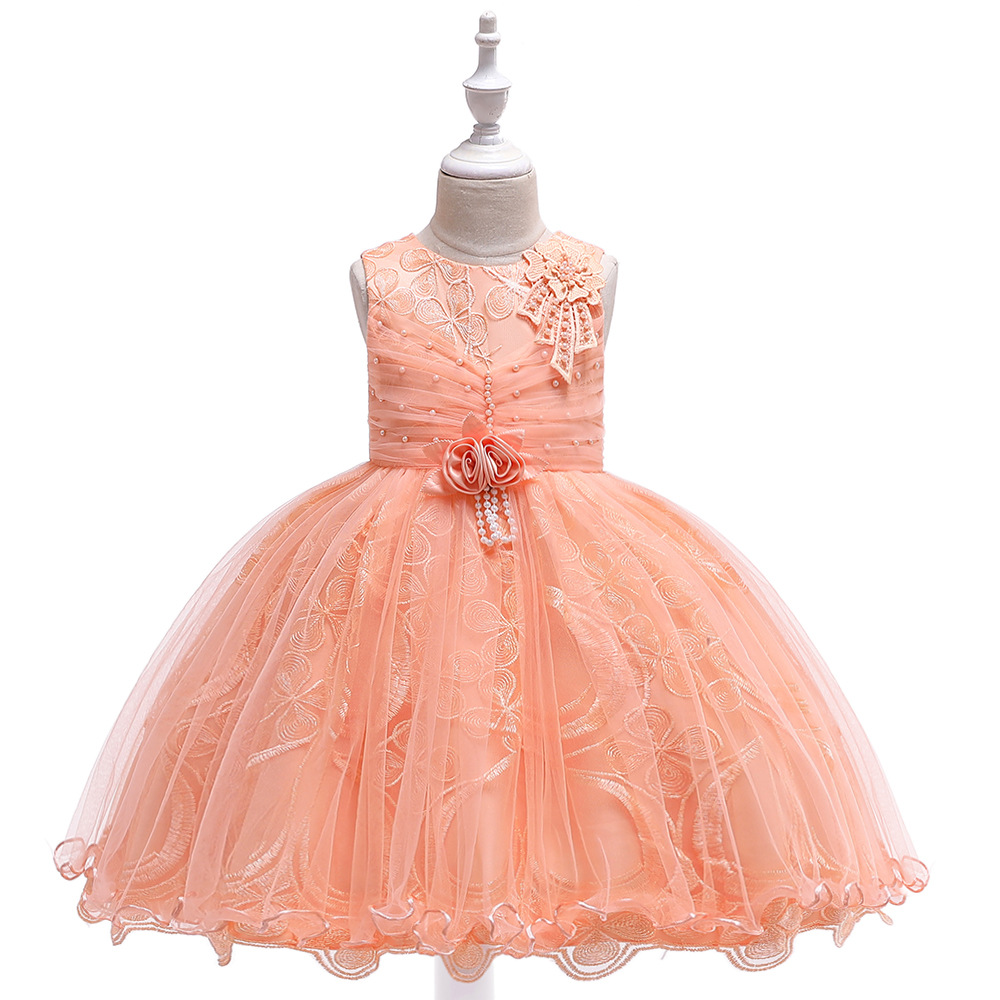 orange gown for kids