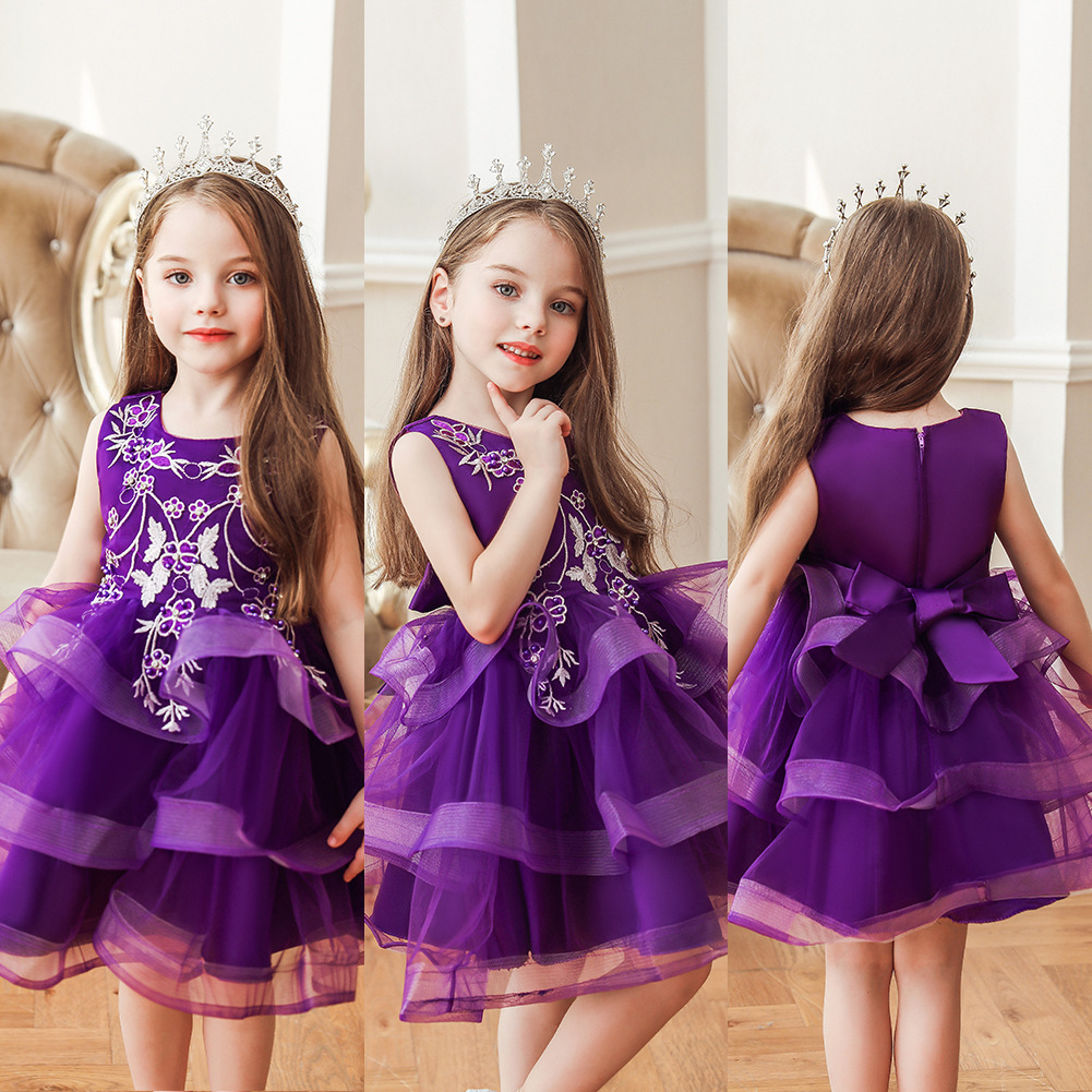 purple bridesmaid dresses kids