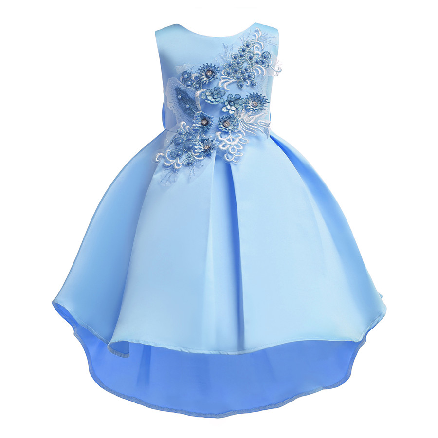 Bridesmaid Flower Tutu Girl Formal Wedding Dresses Dress Kid Baby Princess Party