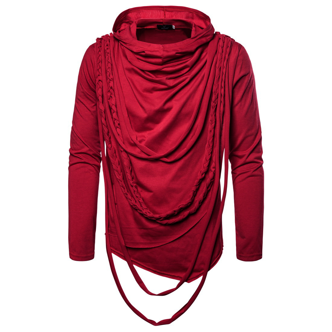  New Fashion Spring Autumn Winter Clothing Trend Long-sleeved Pullovers Men T Shirt Tops red