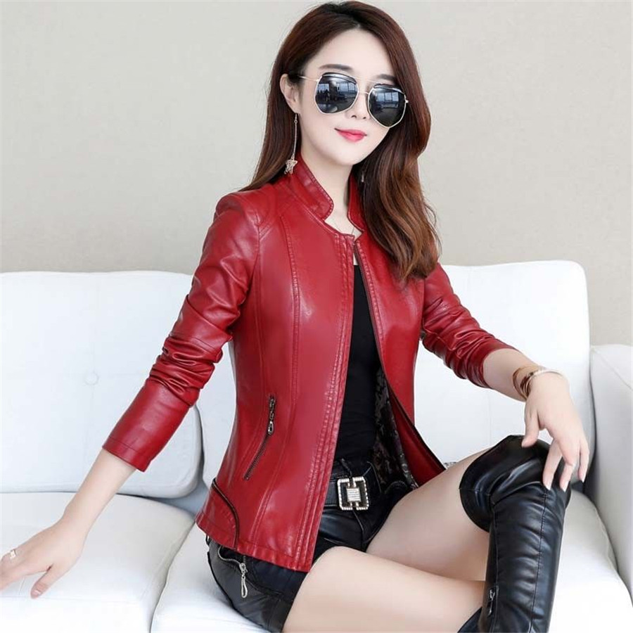 Dark Red Biker Jacket -Buy Best Womens Biker Jacket