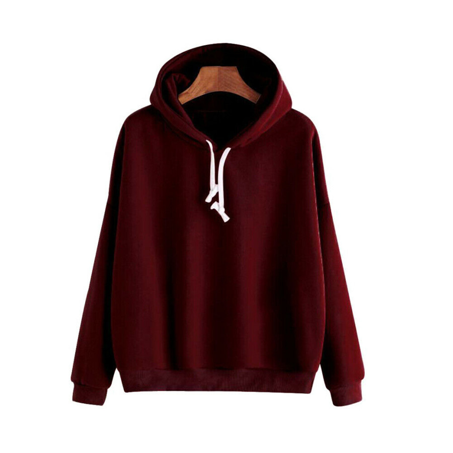 wine red hoodie