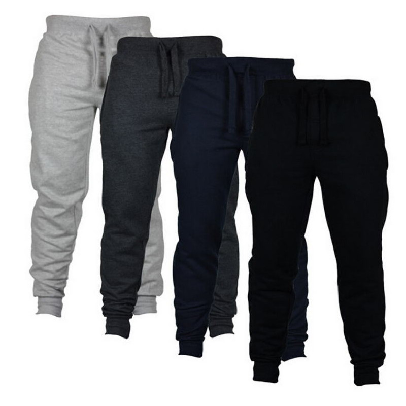  Mens Joggers Casual Pants Fitness Sportswear Tracksuit Bottoms Skinny Sweatpants Gyms Jogger Track Trousers 
