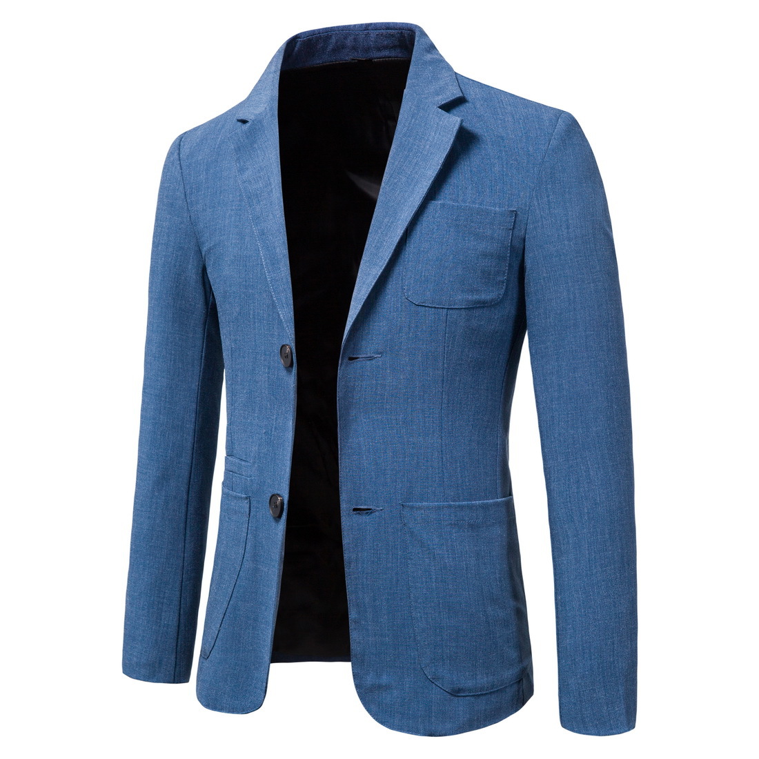 Men Suit Jacket Casual Business Fashion Large Size Two Buttons Jacket Suit Jacket Clothing Blazer Slim Fit