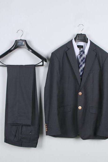 Preppy Style Japanese Dk Student Uniforms Men Suit(jacket+pants) Boys Two Pieces Sets Gray