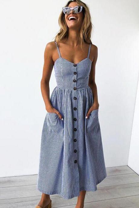 casual summer dresses midi length