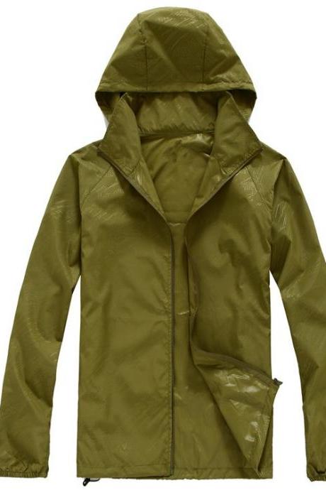  Unisex Sun Protection Clothes Outdoor UV-Proof Quick Dry Fishing Climbing Coat Women Men Hooded Jacket army green