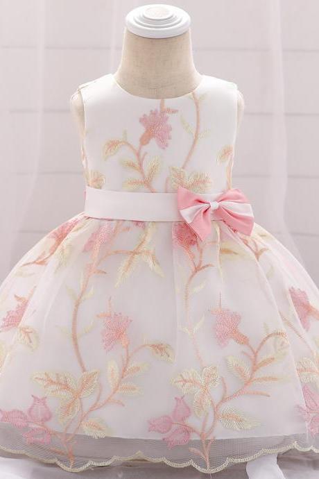 salmon flower girl dresses