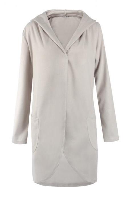 Winter Autumn Women Long Sleeve Warm Slim Coat Hoodie Jacket Outerwear Tops
