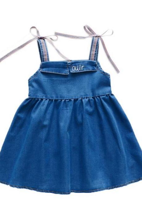 2020 Summer Sweet Halter Small Fresh Lotus Leaf Retro Sequin High Waist Denim Strap Dress