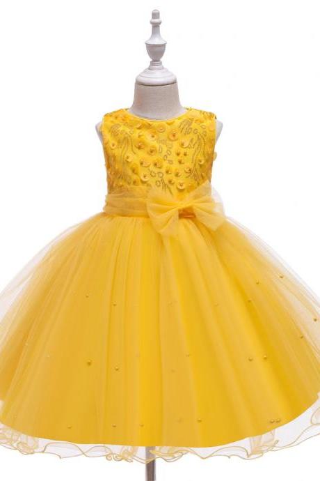 Princess Flower Girl Dress Summer Tutu Wedding Birthday Party Dresses For Girls Children&amp;#039;s Costume Teenager Prom Dress