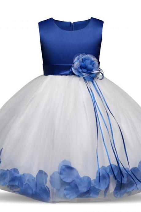 Flower Girl Tutu Dresses Weddings Elegant Gown Baby Kids Sequins Party Girl Children Dresses
