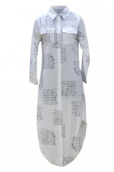Women Korean Plus Size Dress Fashion Summer Dress 2020 Lapel Split Sexy Long Maxi Dress