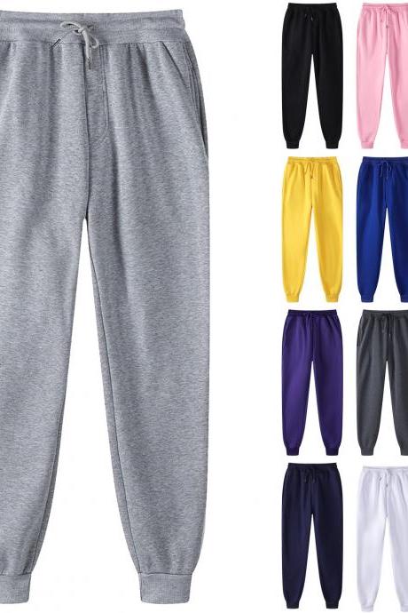 Men Pants Streetwear Joggers Harajuku Sweatpants Legging Padded Casual Sports Elastic Waist Training Fitness Trousers
