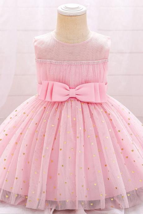 2021 new girl costumes flower girl dress tutu children net yarn summer princess dress