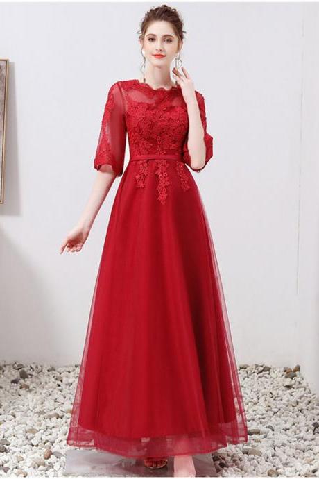 2021 Spring Bride Toast Woman Dress Long Section Is Thin Cover Belly Pregnant Wedding Back Door Evening Dress