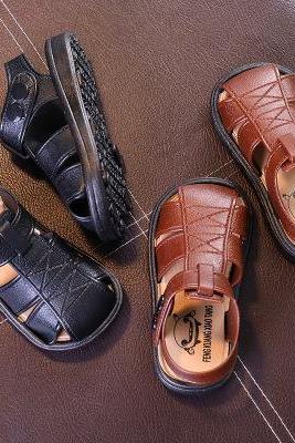 Summer boys shoes 1-4 years old baby sandals children's non-slip sandals infant toddler shoes children's beach shoes