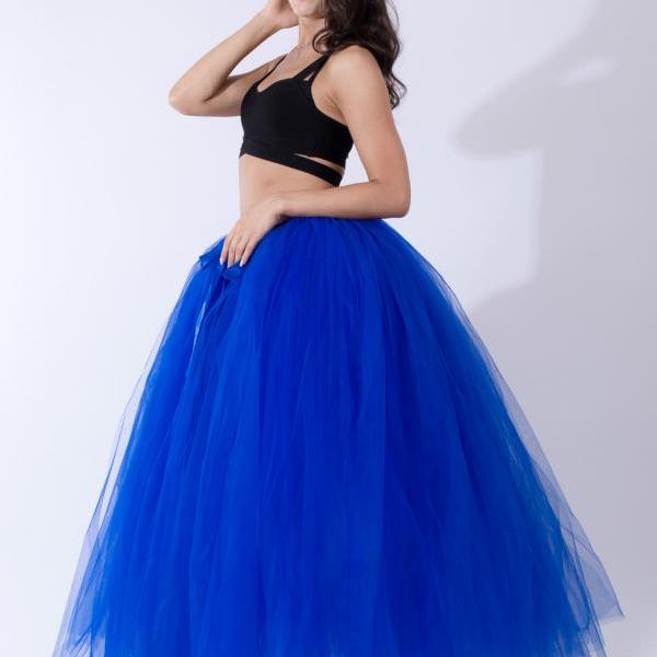 royal blue tutu skirt for adults