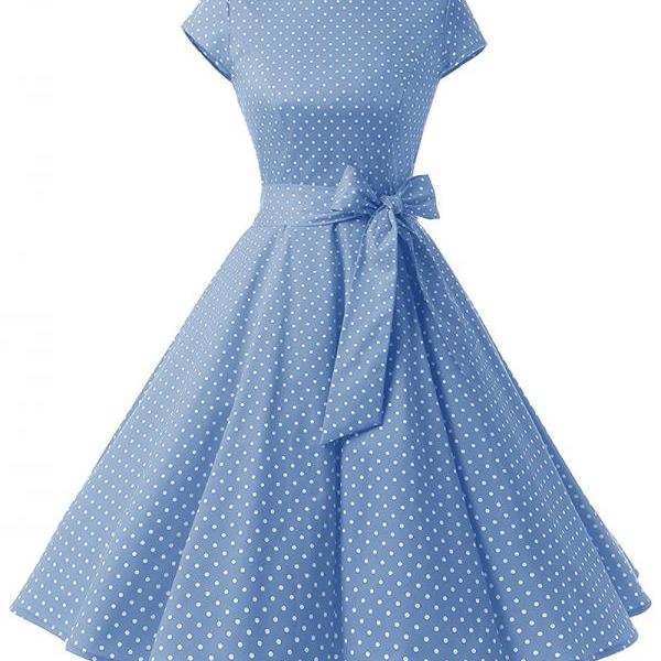 Vintage Polka Dot Dress Wo..