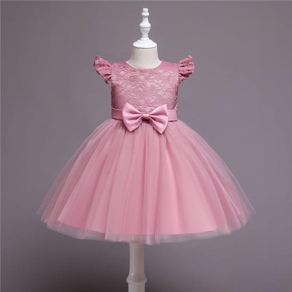 Baby one-year-old girl dress cute fluffy mesh dress baby christening dress,banquet clothing