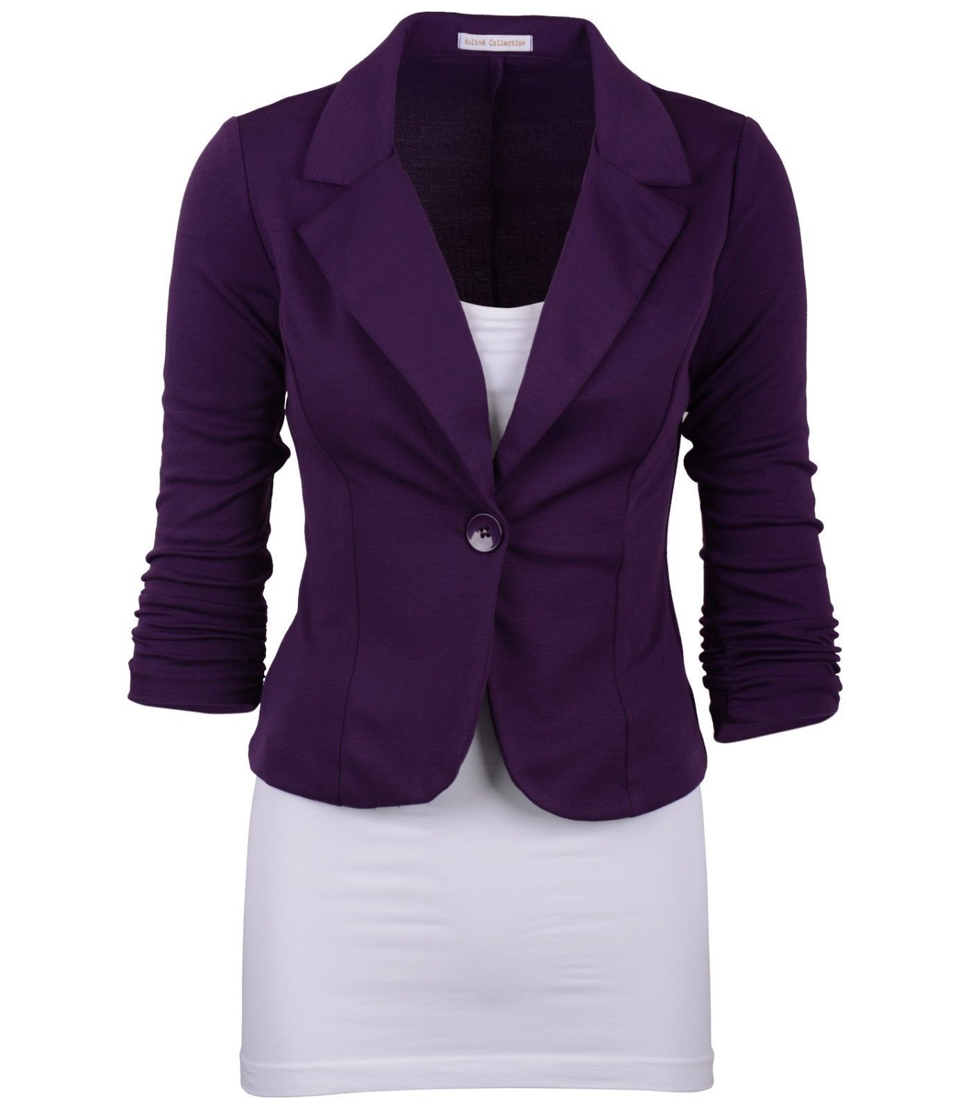 purple dress jacket ladies