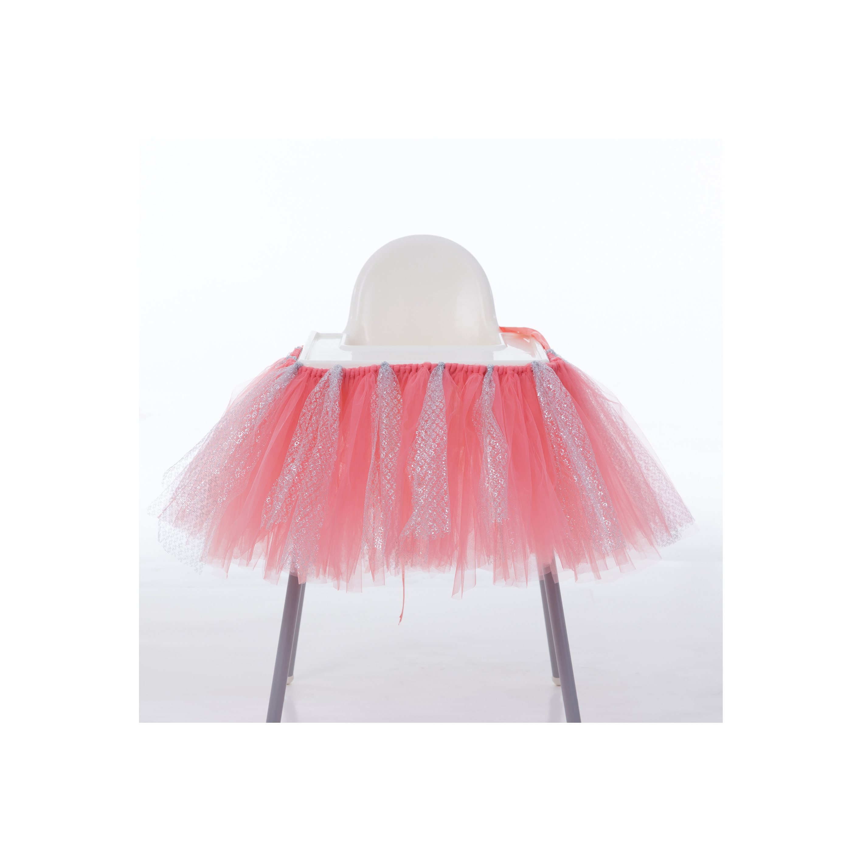 Tutu Tulle Table Skirts High Chair Decor Baby Shower Decorations For