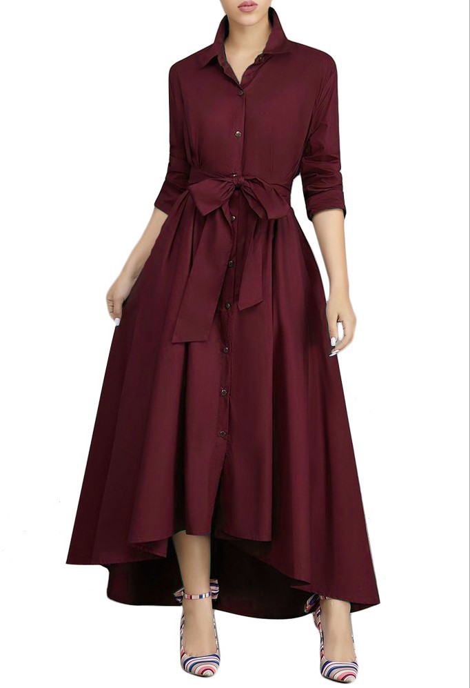 belted shirt dresses for women