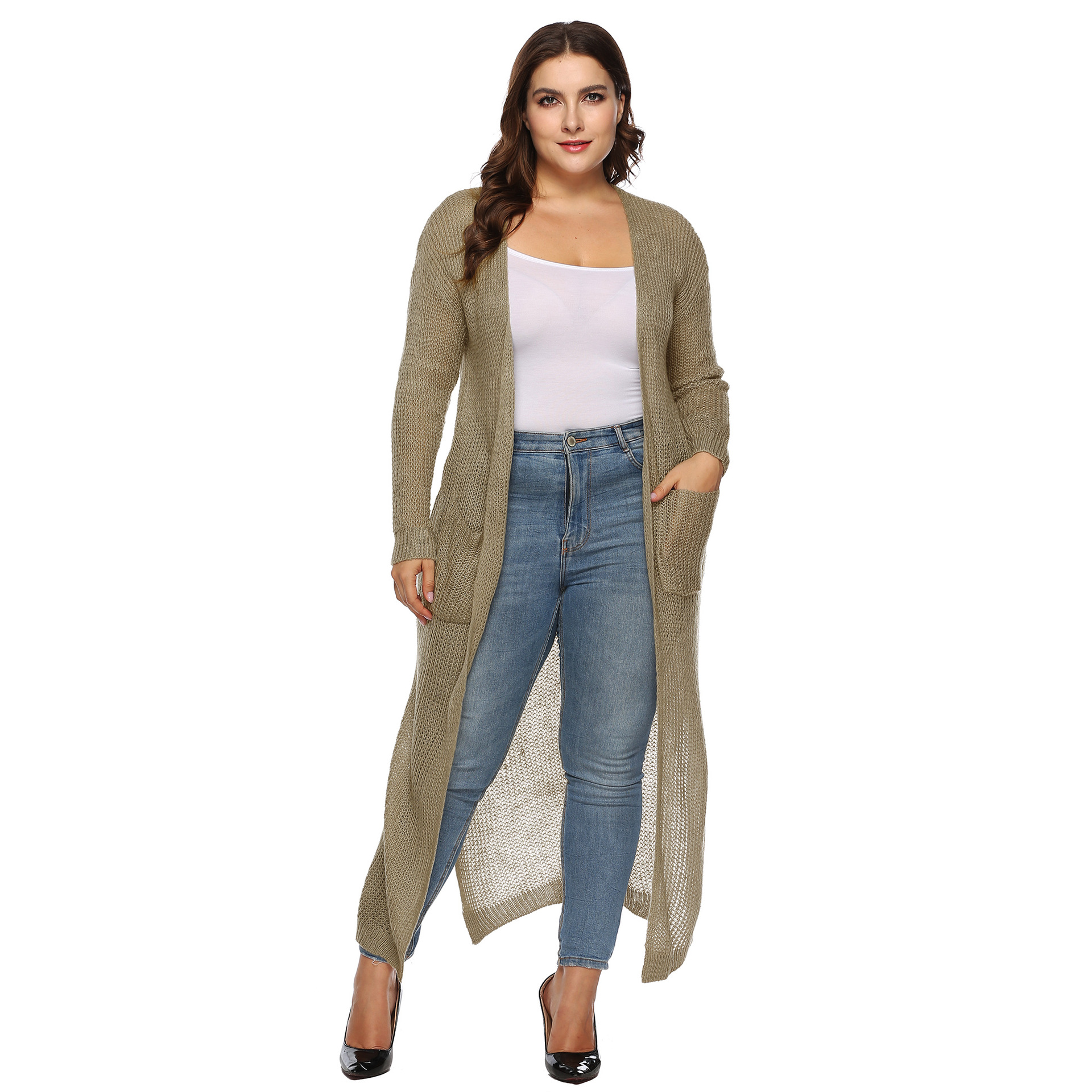 extra long cardigan sweater plus size