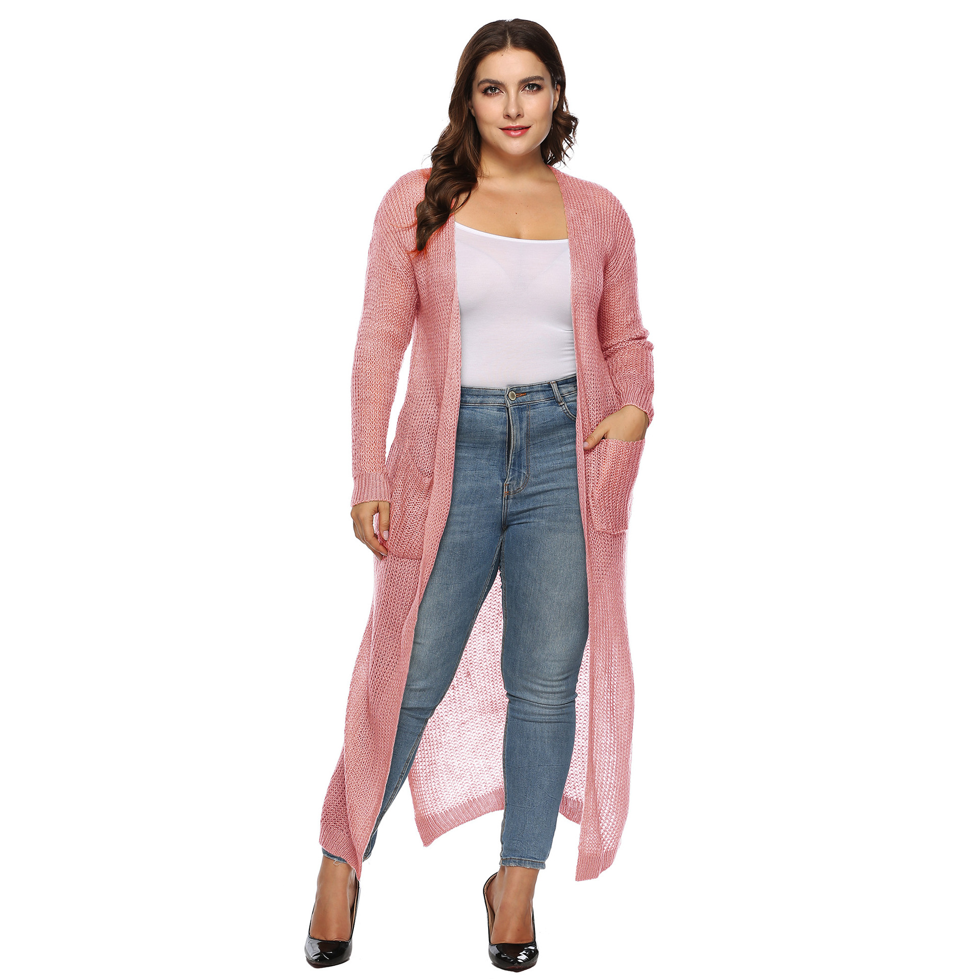 pink cardigan jacket