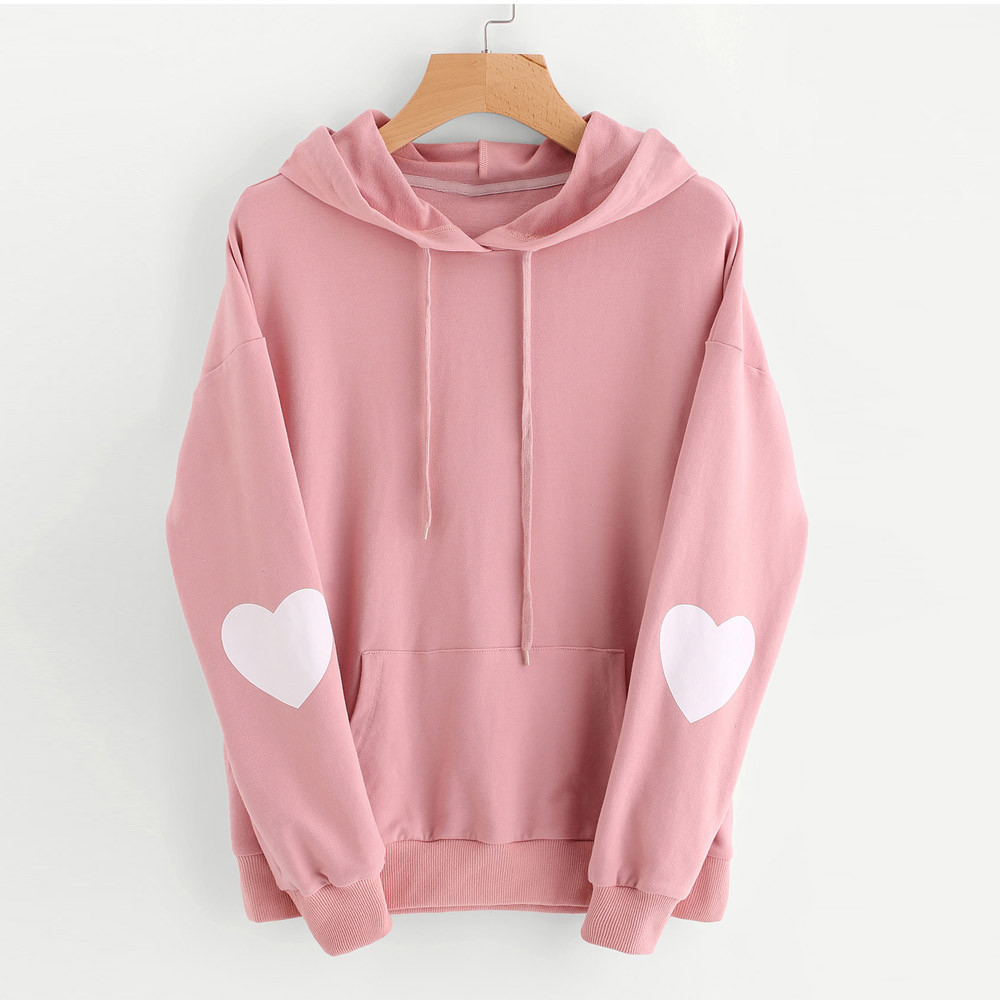 Fashion Women Hoodies Casual Lady Baggy Hooded Jumper Coat Oversized Sweatshirt Pink On Luulla